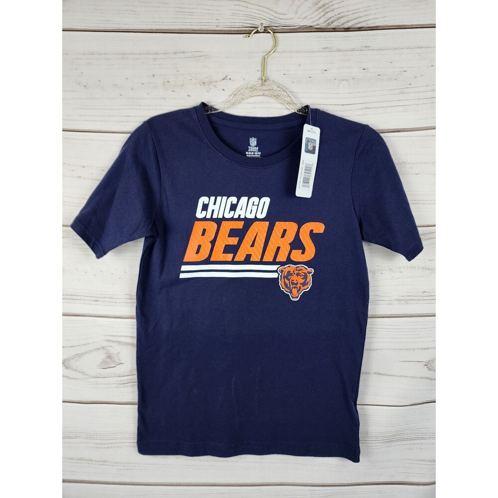 Chicago Bears NEW T-Shirt NFL Boys 10 12 Navy